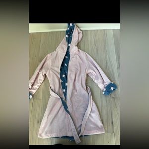 Tucker + Tate Reversible Fleece Robe Sz 7/8